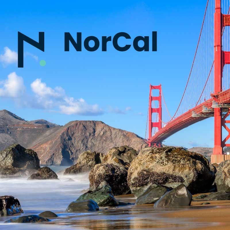 A skyline view of Northern California representing the NHCA NorCal chapter.